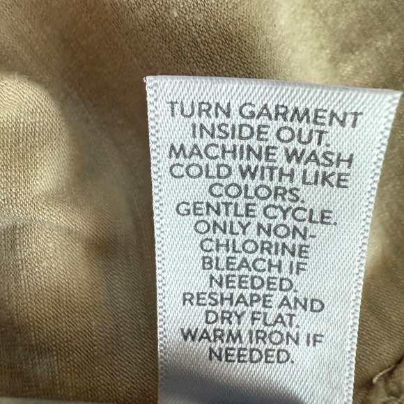 J Jill Crochet Sleeveless Top‎ Beige Knit PomPom Detail Size Small - Picture 7 of 8